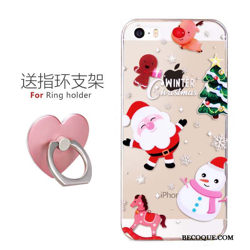 iPhone 5/5s Coque Tendance Noir Simple Silicone Dessin Animé Super Mignon