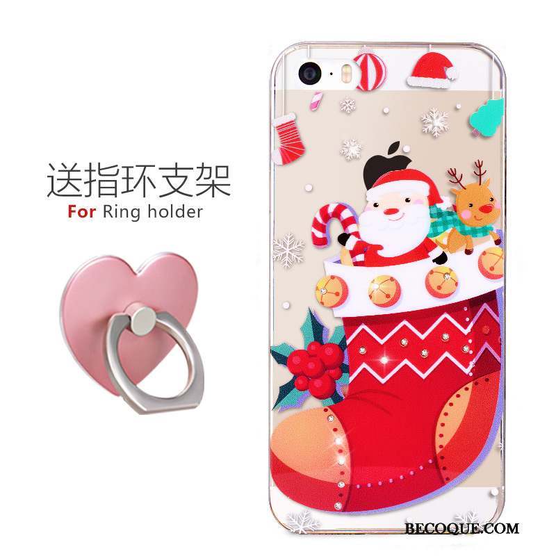 iPhone 5/5s Coque Tendance Noir Simple Silicone Dessin Animé Super Mignon