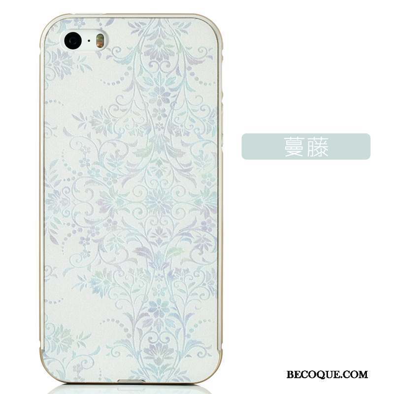 iPhone 5/5s Coque Tout Compris Incassable Dessin Animé Gaufrage Violet Métal