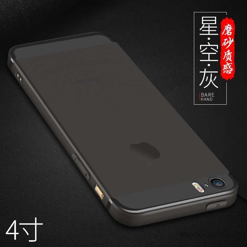 iPhone 5/5s Coque Très Mince Fluide Doux Délavé En Daim Protection Simple Étui