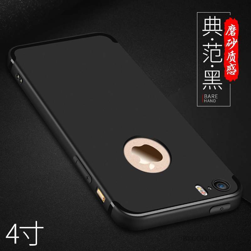 iPhone 5/5s Coque Très Mince Fluide Doux Délavé En Daim Protection Simple Étui