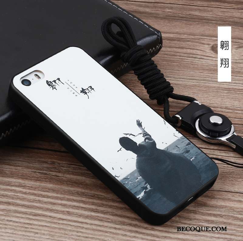 iPhone 5/5s Créatif Coque De Téléphone Ornements Suspendus Silicone Incassable Étui
