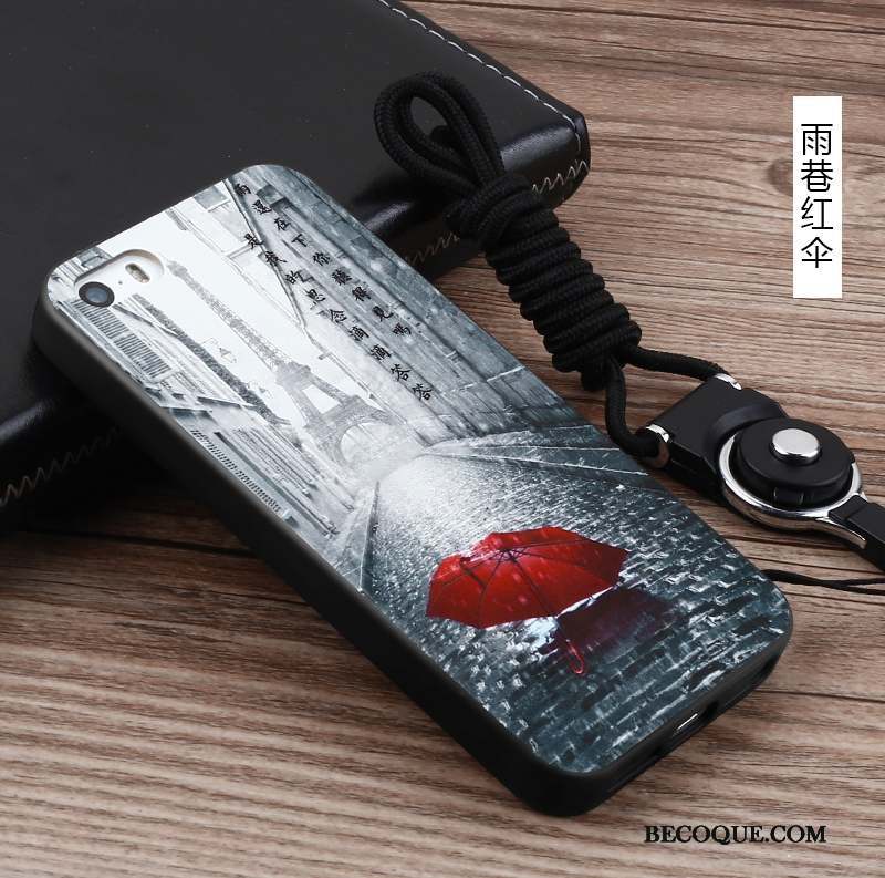 iPhone 5/5s Créatif Coque De Téléphone Ornements Suspendus Silicone Incassable Étui