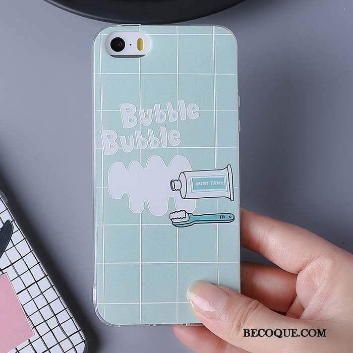 iPhone 5/5s Fluide Doux Étui Silicone Bleu Coque De Téléphone Tout Compris