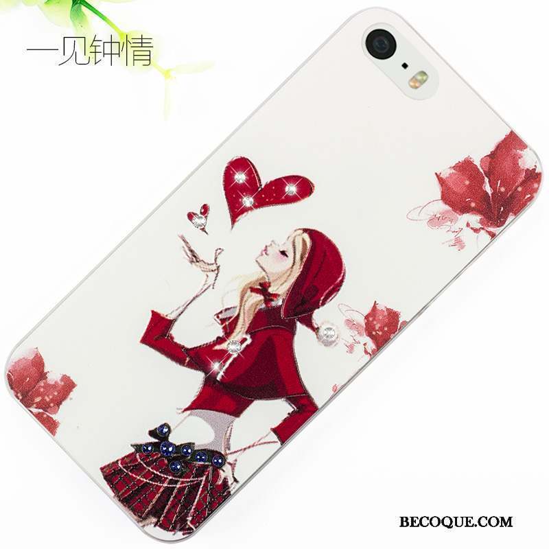 iPhone 5/5s Gaufrage Étui Dessin Animé Coque Créatif Protection