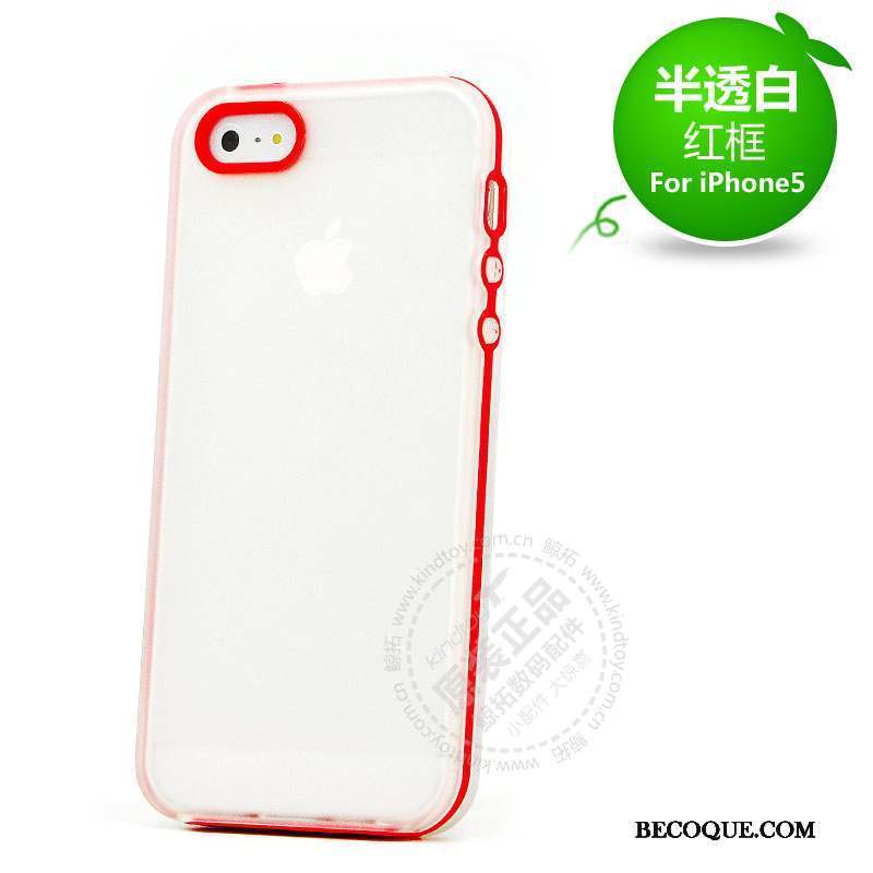 iPhone 5/5s Incassable Coque De Téléphone Étui Protection Silicone Rouge