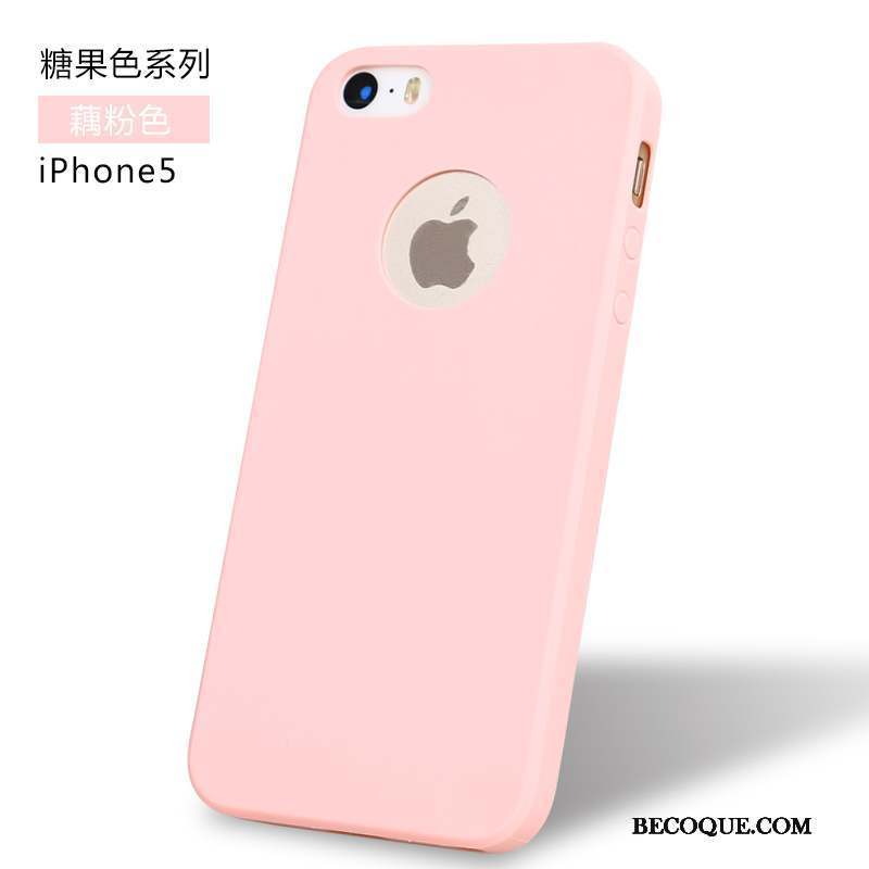 iPhone 5/5s Incassable Coque Tout Compris Fluide Doux Rouge De Téléphone