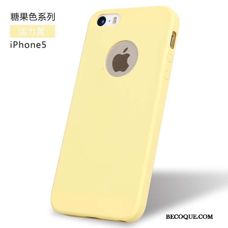 iPhone 5/5s Incassable Coque Tout Compris Fluide Doux Rouge De Téléphone