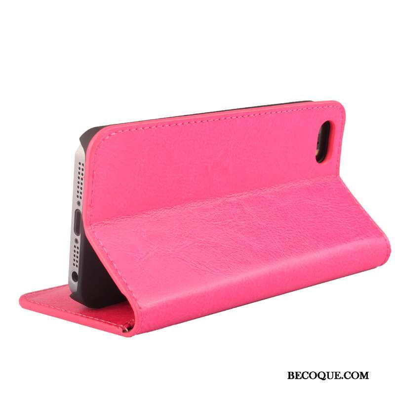 iPhone 5/5s Incassable Modèle Fleurie Étui En Cuir Housse Protection Coque