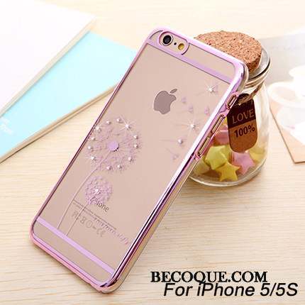 iPhone 5/5s Incassable Protection Coque De Téléphone Violet Placage Nouveau