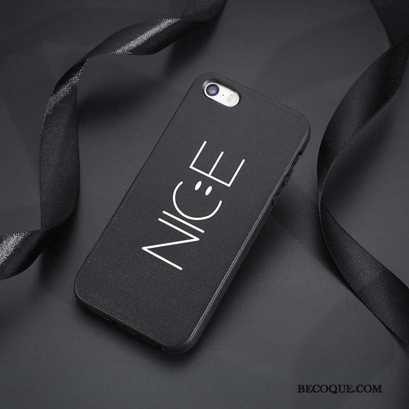 iPhone 5/5s Marque De Tendance Coque De Téléphone Incassable Noir Téléphone Portable Créatif