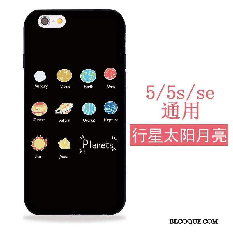 iPhone 5/5s Noir Fluide Doux Étui Silicone Coque De Téléphone