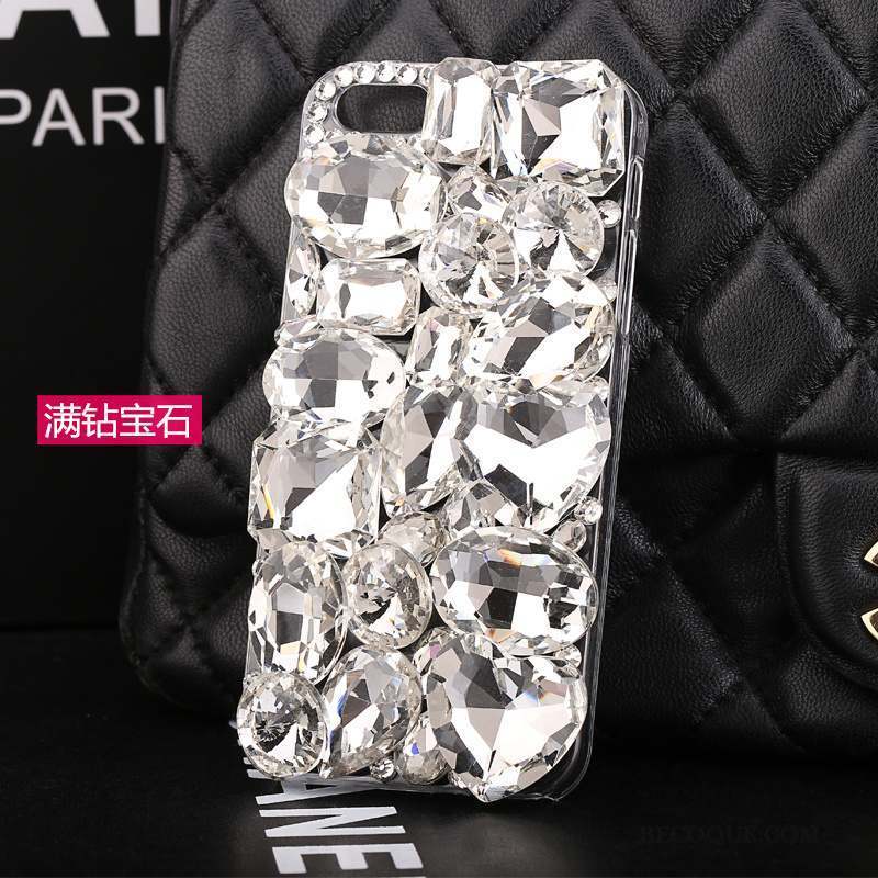 iPhone 5/5s Protection Rose Strass Étui Téléphone Portable Coque De Téléphone