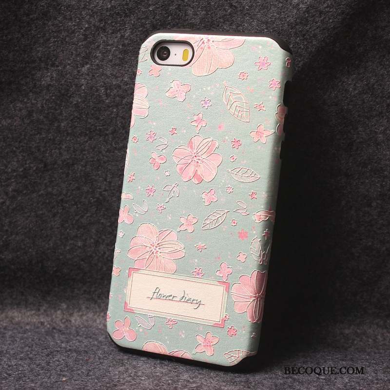 iPhone 5/5s Rose Coque De Téléphone Étui Personnalité Dessin Animé Tout Compris