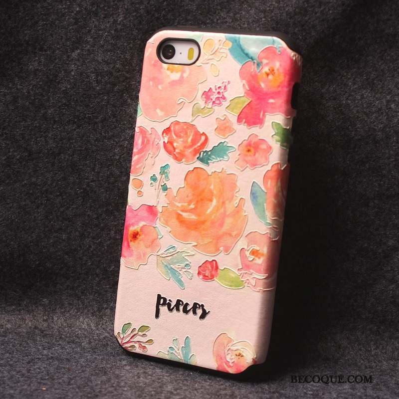 iPhone 5/5s Rose Coque De Téléphone Étui Personnalité Dessin Animé Tout Compris