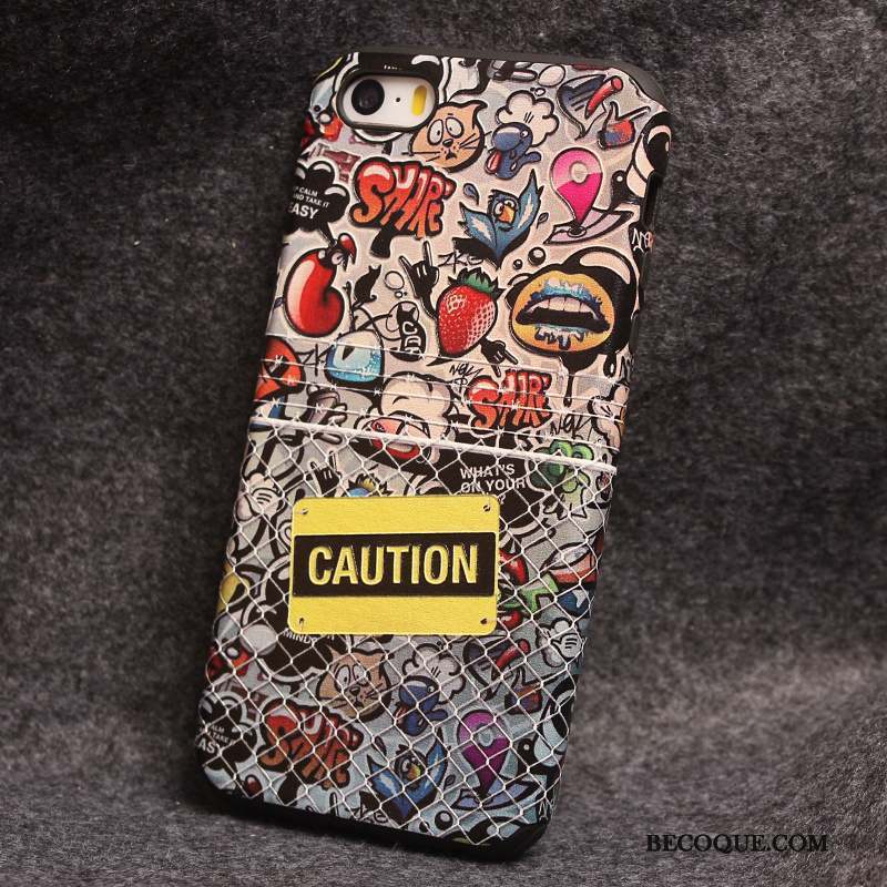 iPhone 5/5s Rose Coque De Téléphone Étui Personnalité Dessin Animé Tout Compris