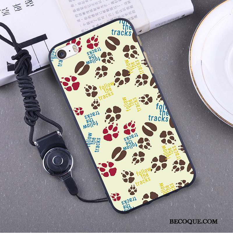 iPhone 5/5s Silicone Mince Étui Coque Bleu Fluide Doux