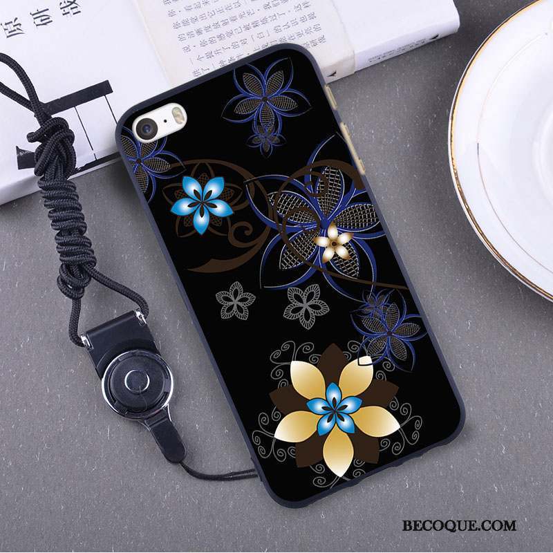 iPhone 5/5s Silicone Mince Étui Coque Bleu Fluide Doux