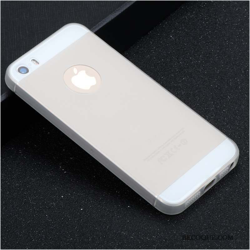 iPhone 5/5s Silicone Tendance Simple Délavé En Daim Protection Coque