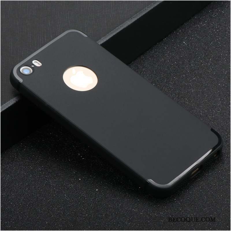 iPhone 5/5s Silicone Tendance Simple Délavé En Daim Protection Coque