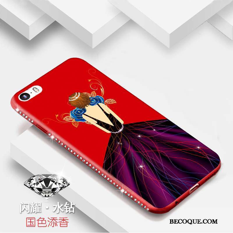 iPhone 5/5s Strass Dessin Animé Incassable Personnalité Coque De Téléphone Étui