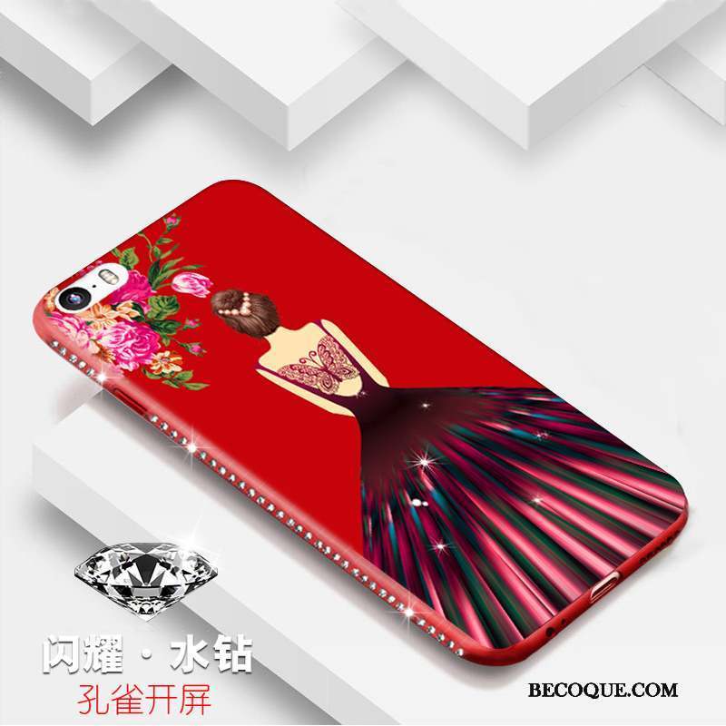 iPhone 5/5s Strass Dessin Animé Incassable Personnalité Coque De Téléphone Étui