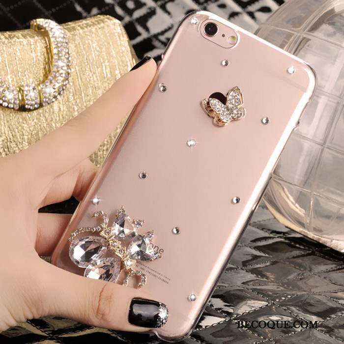 iPhone 5/5s Strass Protection Étui Coque De Téléphone Rose