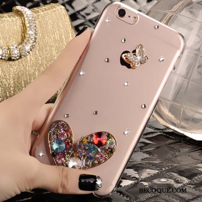 iPhone 5/5s Strass Protection Étui Coque De Téléphone Rose