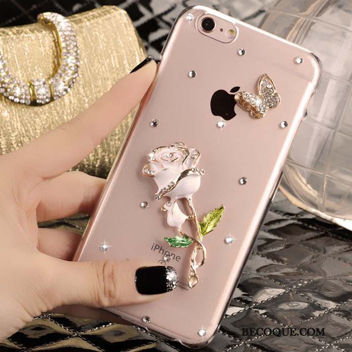 iPhone 5/5s Strass Protection Étui Coque De Téléphone Rose