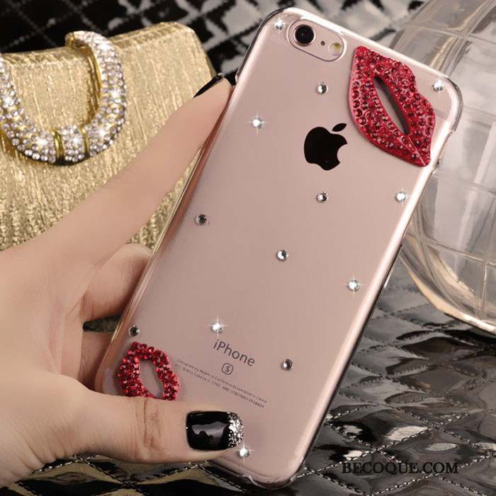 iPhone 5/5s Strass Protection Étui Coque De Téléphone Rose