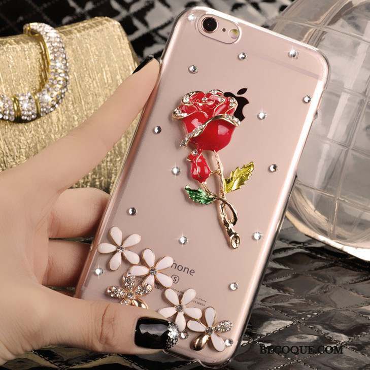 iPhone 5/5s Strass Protection Étui Coque De Téléphone Rose