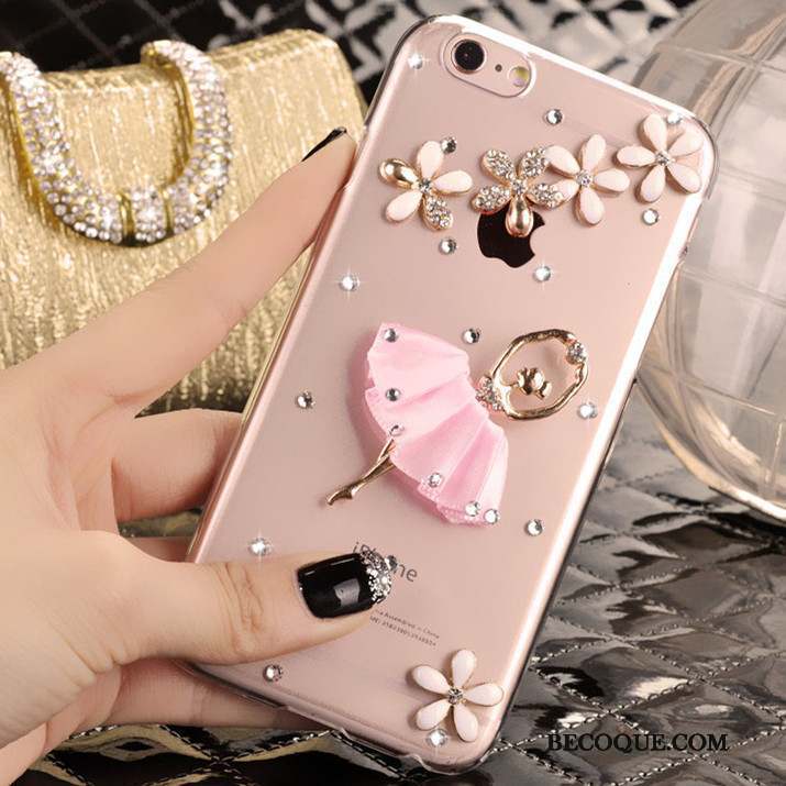 iPhone 5/5s Strass Protection Étui Coque De Téléphone Rose