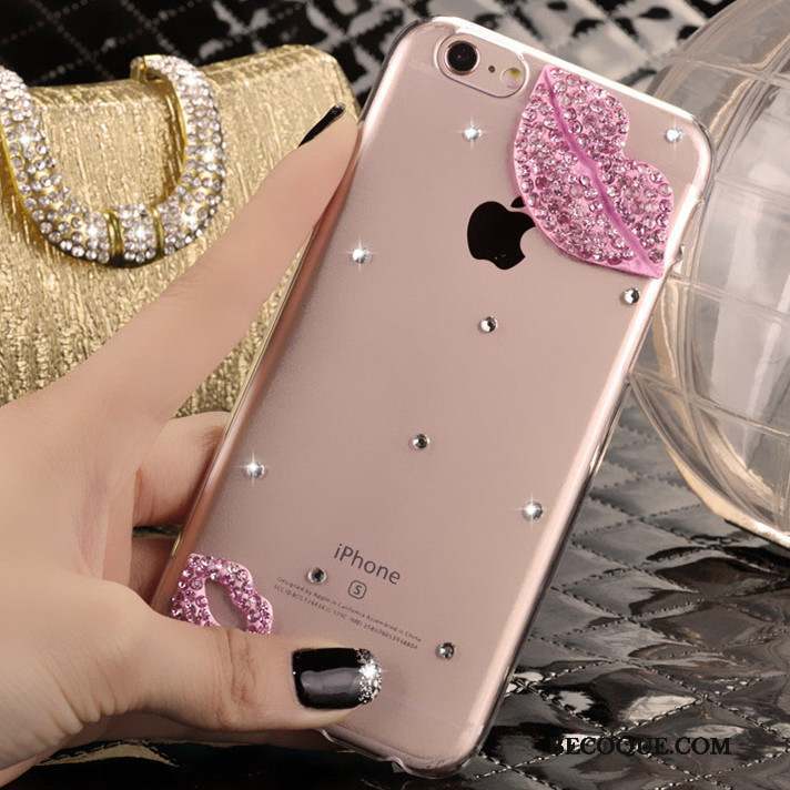 iPhone 5/5s Strass Protection Étui Coque De Téléphone Rose