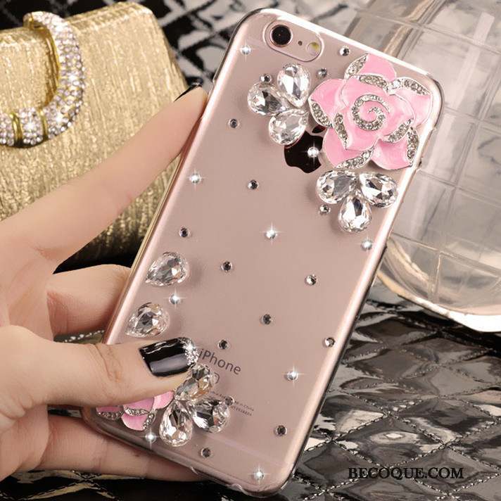 iPhone 5/5s Strass Protection Étui Coque De Téléphone Rose