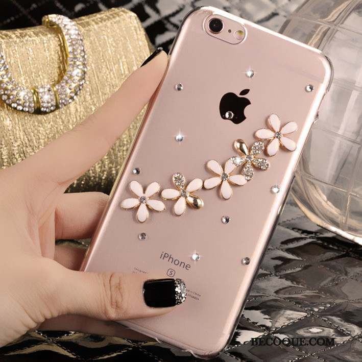 iPhone 5/5s Strass Protection Étui Coque De Téléphone Rose