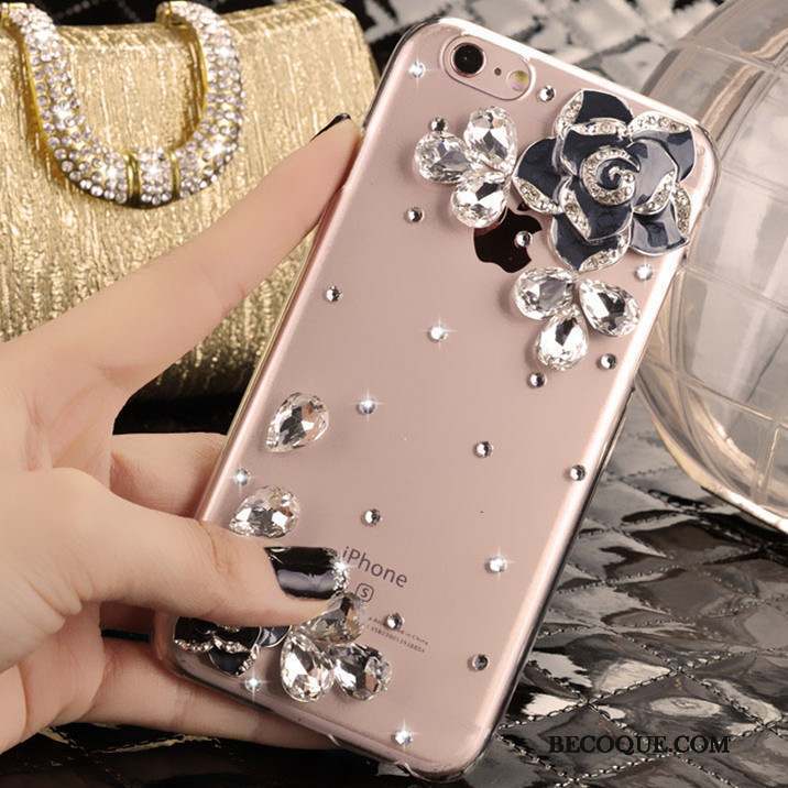 iPhone 5/5s Strass Protection Étui Coque De Téléphone Rose