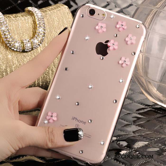 iPhone 5/5s Strass Protection Étui Coque De Téléphone Rose