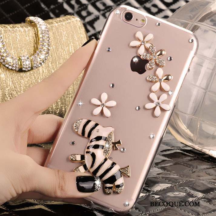 iPhone 5/5s Strass Protection Étui Coque De Téléphone Rose