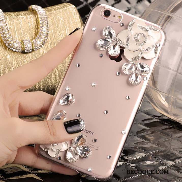 iPhone 5/5s Strass Protection Étui Coque De Téléphone Rose