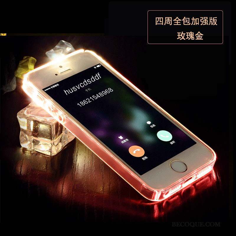 iPhone 5/5s Violet Coque De Téléphone Transparent Créatif Étui Téléphone Portable
