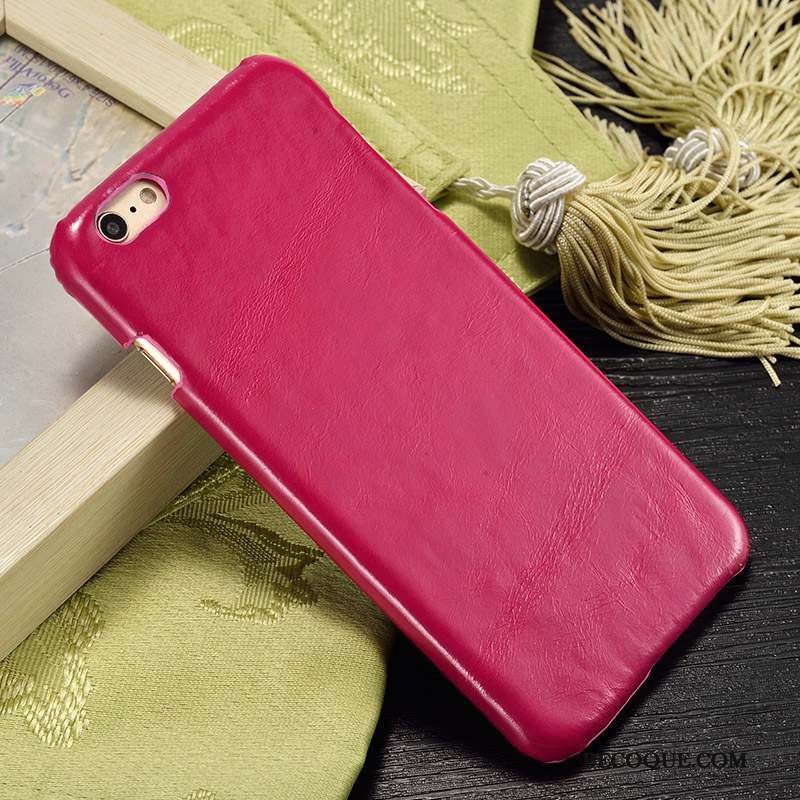 iPhone 5/5s Étui En Cuir Protection Tendance Coque De Téléphone Téléphone Portable Vin Rouge