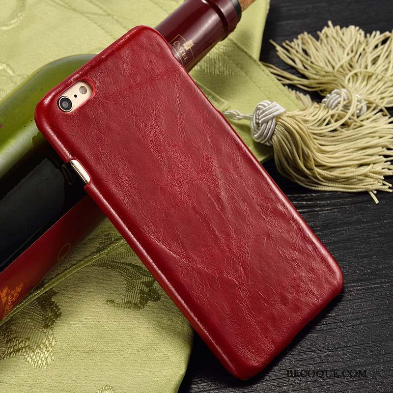 iPhone 5/5s Étui En Cuir Protection Tendance Coque De Téléphone Téléphone Portable Vin Rouge