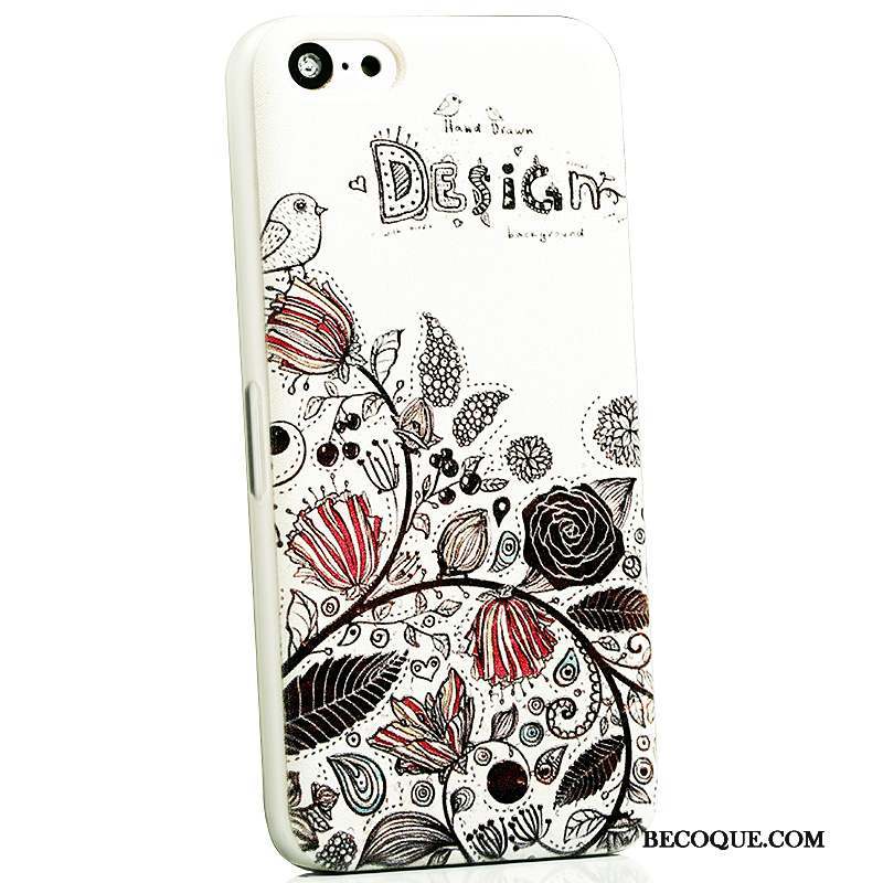 iPhone 5c Charmant Coque De Téléphone Délavé En Daim Dessin Animé Téléphone Portable Gaufrage