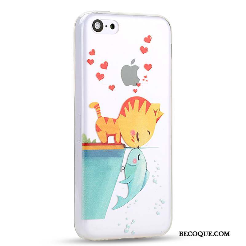 iPhone 5c Charmant Jaune Dessin Animé Coque De Téléphone Couvercle Arrière Incassable