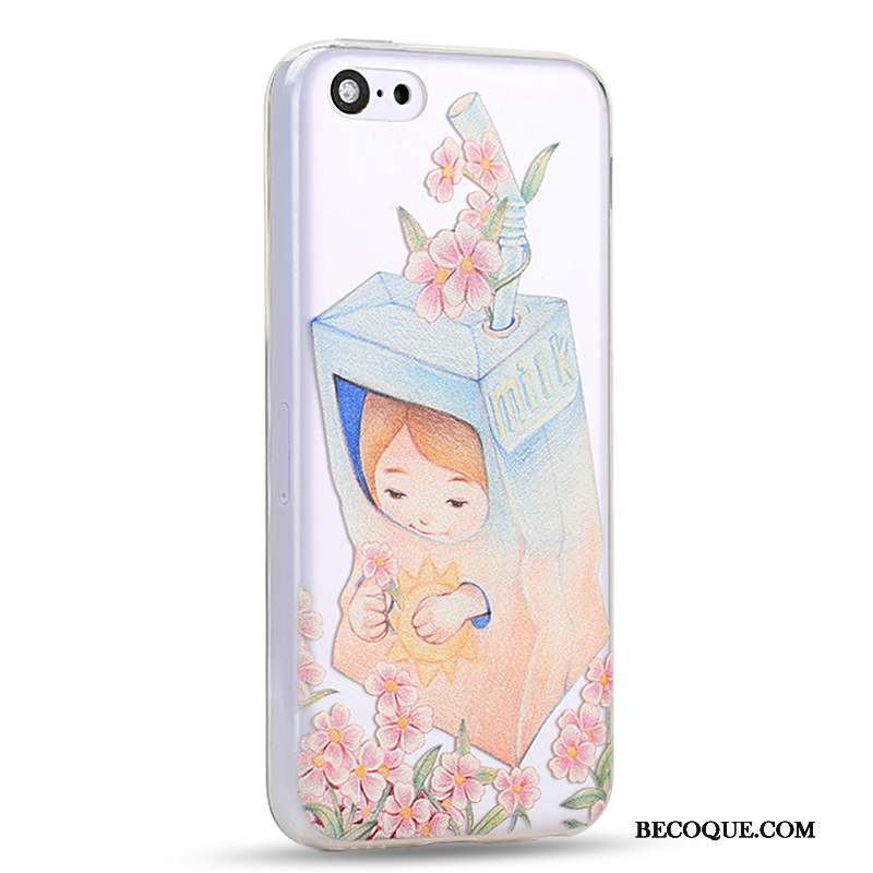 iPhone 5c Charmant Jaune Dessin Animé Coque De Téléphone Couvercle Arrière Incassable