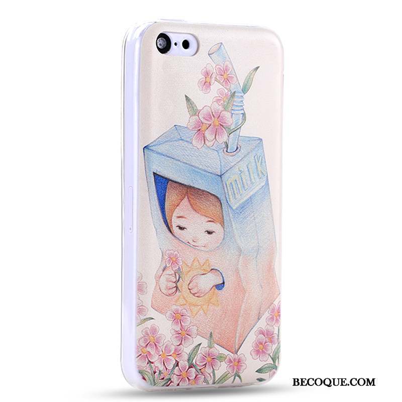 iPhone 5c Charmant Jaune Dessin Animé Coque De Téléphone Couvercle Arrière Incassable