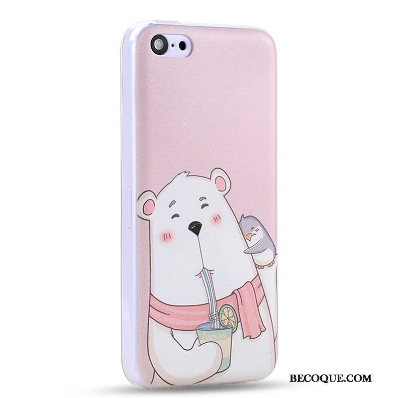 iPhone 5c Charmant Jaune Dessin Animé Coque De Téléphone Couvercle Arrière Incassable