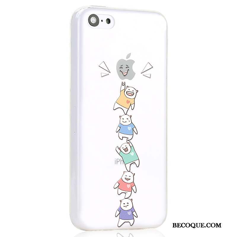 iPhone 5c Charmant Jaune Dessin Animé Coque De Téléphone Couvercle Arrière Incassable