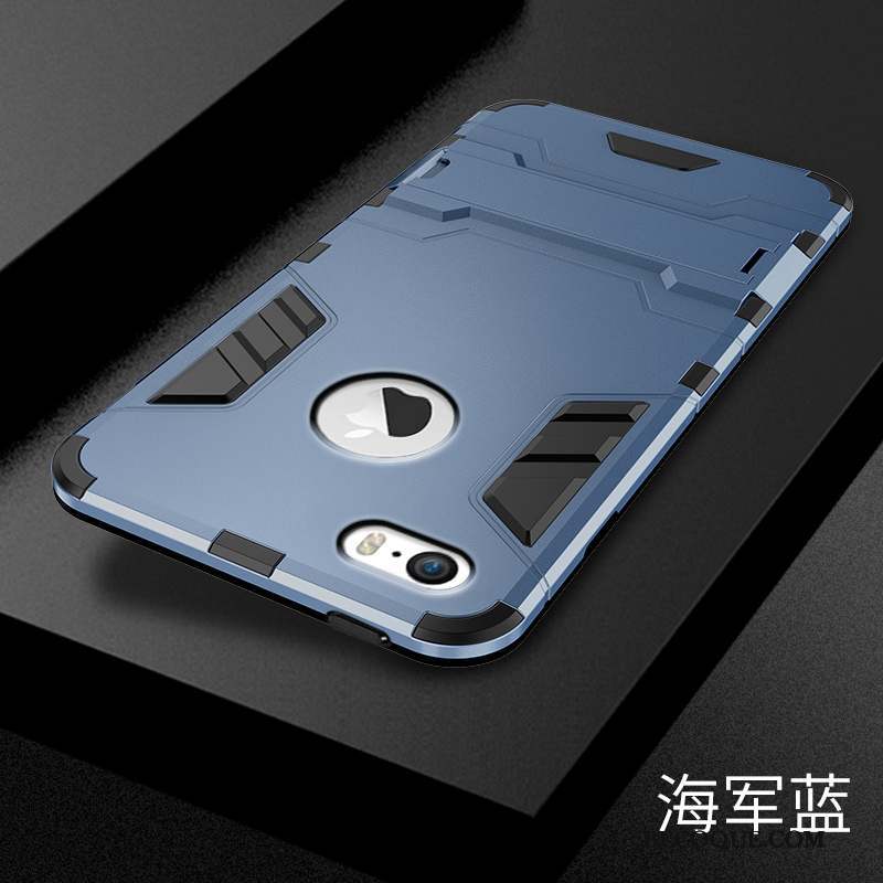 iPhone 5c Coque Incassable Silicone Étui Argent Délavé En Daim Tendance