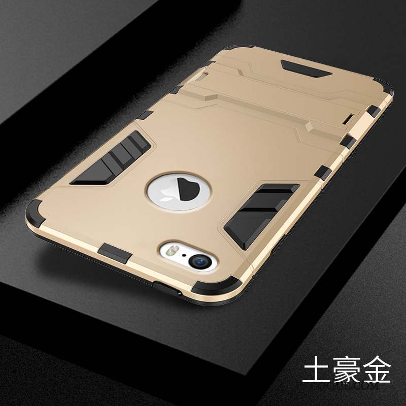 iPhone 5c Coque Incassable Silicone Étui Argent Délavé En Daim Tendance